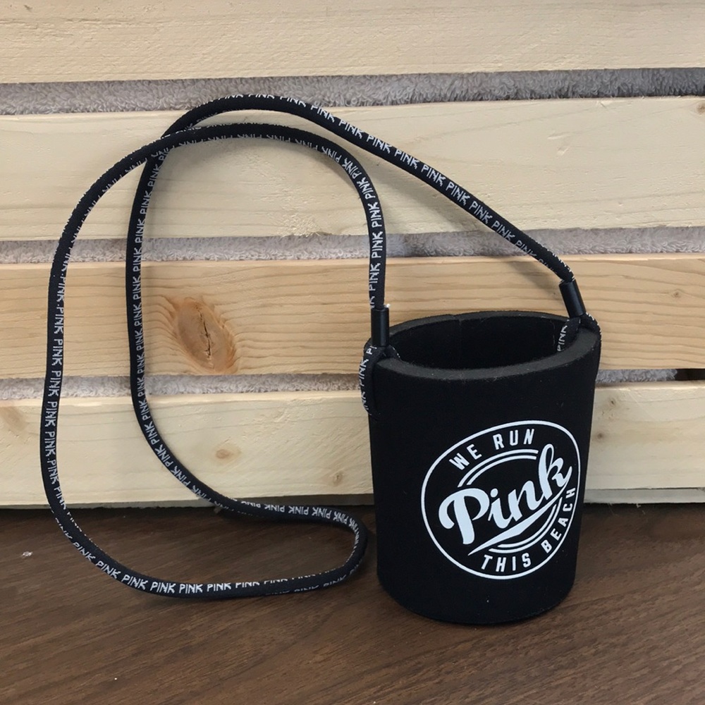 NEW PINK Victoria’s Secret Koozie with Strap